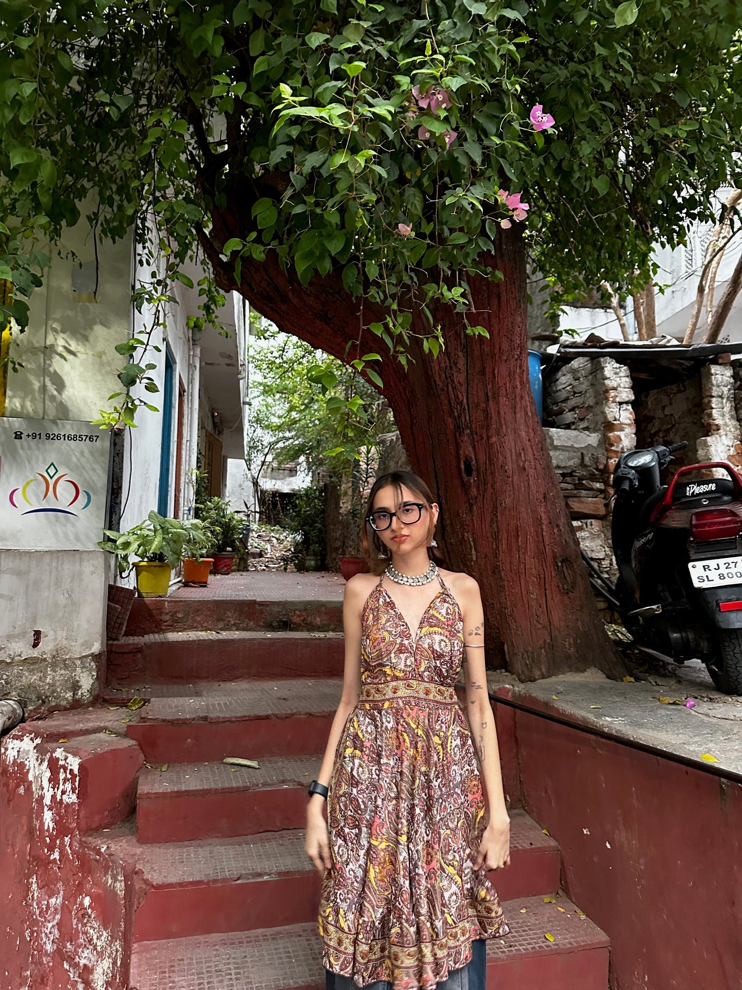 Boho Backless Short Dress