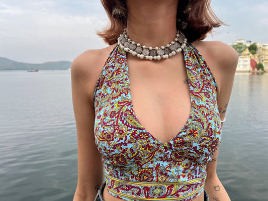 Halter Wrap Top